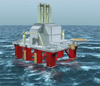 oil platform 3d